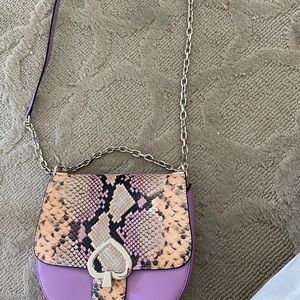 Kaye Spade snake skin pink bag. Never used!!